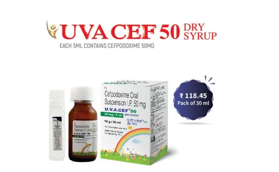 U.VACEF 50 DRY SYRUP