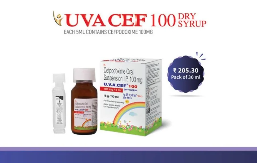 U.VACEF 100 DRY SYRUP