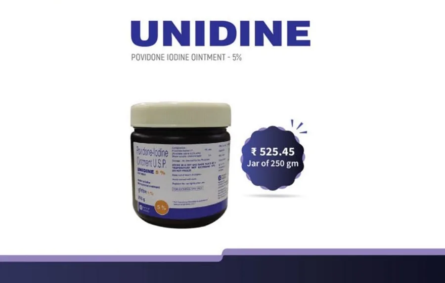 UNIDINE 5% OINTMENT 250GM